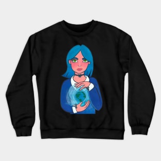 Gaea with the Earth Crewneck Sweatshirt